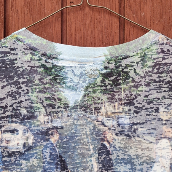 THE BEATLES | Vintage-Style Beatles Abbey Road Burnout Retro Graphic Band Tee L - Picture 7 of 11